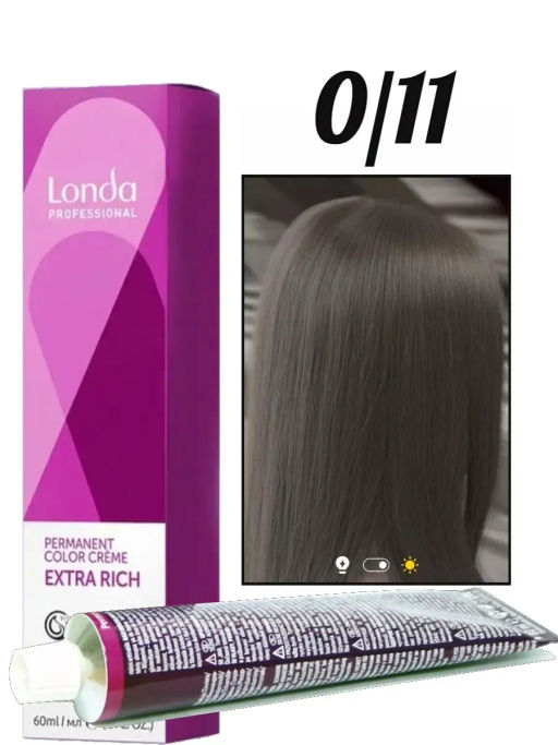 Стойкая краска 0/11 Mix интенсивный пепельный микстон LondaColor