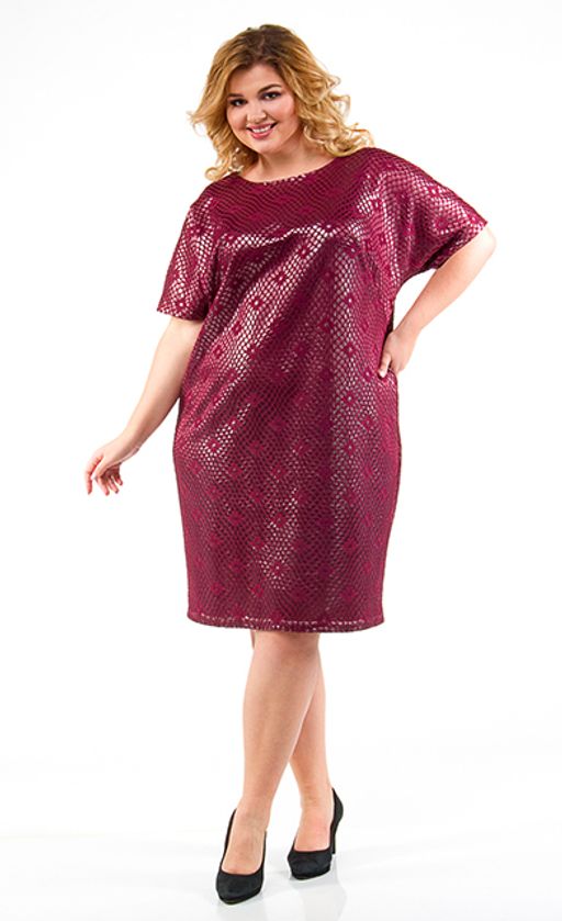 Роскошное женское платье свободного силуэта - Ckc collections фото 3