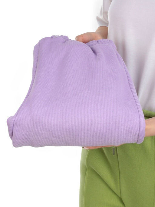 03 LILAC Брюки спортивные женские на флисе (100% хлопок) 7986 - Fashion фото 8