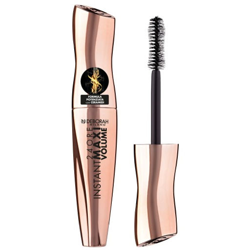 DEBORAH Тушь для ресниц максимальный объем с керамидами 24 ORE INSTANT MAXI VOLUME MASCARA WITH CERAMIDES тон: черный 12мл  фото 2