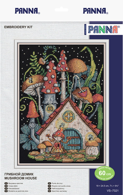 Набор для вышивания PANNA VS-7321 Грибной домик 19 х 24.5 см