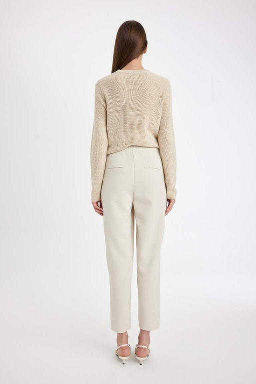 Прямые брюки с высокой талией и карманами-морковками - Defacto фото 6