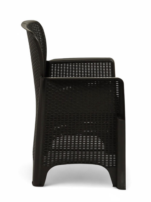 Кресло садовое «Ротанг Лайт», пластик, 62×58.5×85 см, до 106 кг, мокко