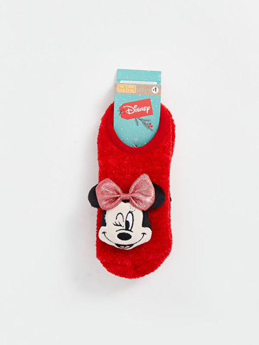 Minnie Mouse Desenli Kayd?rmaz Tabanl? K?z ?ocuk Ev ?orab?