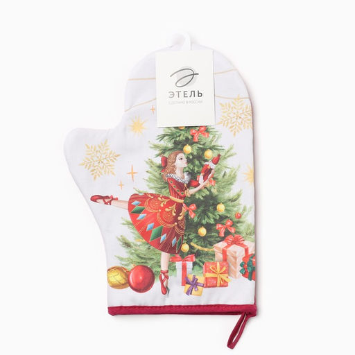 Варежка-прихватка Этель Щелкунчик 20х28 см, 100% хл, ватин 250 г/м2  фото 4