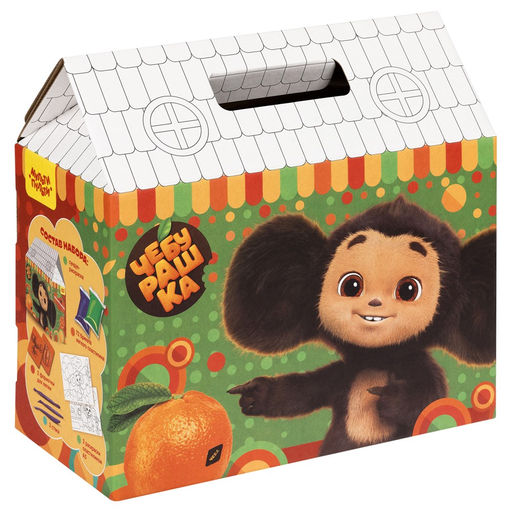 Набор для лепки Мульти-Пульти "Легкий пластилин. Чебурашка" 72шт., 2 раскраски, 2 формочки, 3 стека (ЛПЧБ_53018)