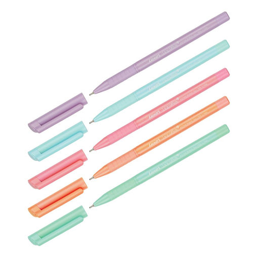 Цена за 2 шт. Ручка шар. Luxor "Liquiwrite" (19410N) синяя, 0.7мм, антибактериальный корпус