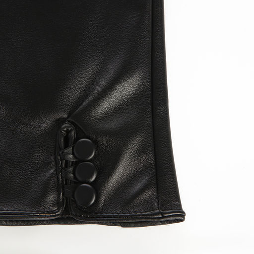 Перчатки женские, без утеплителя, безразмерные, чёрные