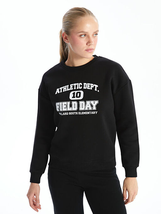 Bisiklet Yaka Kad?n Sweatshirt