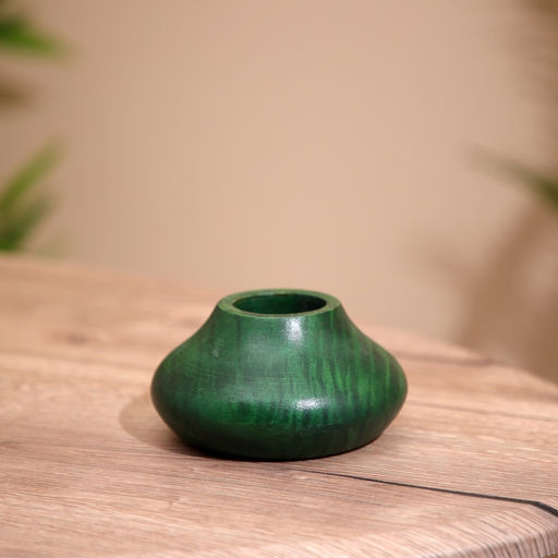 Подсвечник деревянный 11×11×5 см