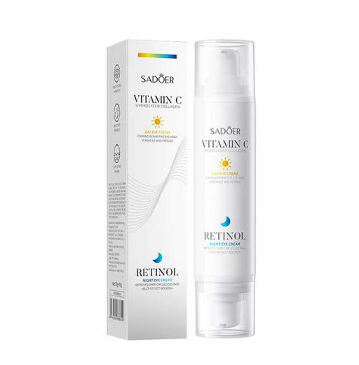 SADOER 2 В 1 Дневной и ночной омолаживающий крем для кожи вокруг глаз против морщин, от темных круго  фото 4