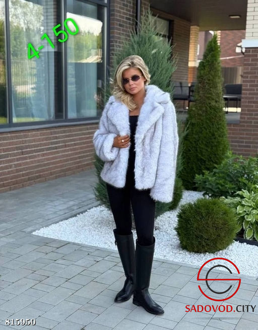 Шуба женская из искусственного меха