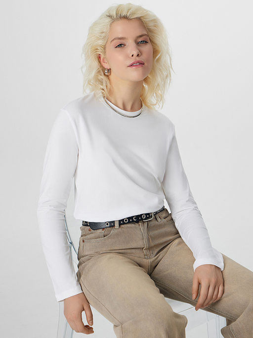 Лонгслив женский белый - Mark formelle фото 6