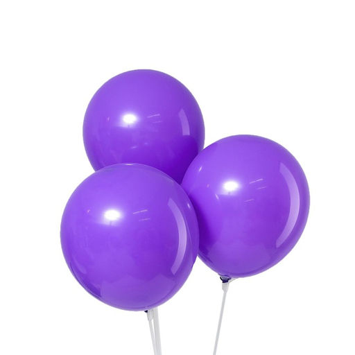 Цена за 3 шт. Воздушные шары латексные 10", пастель, 5 шт., сиреневые