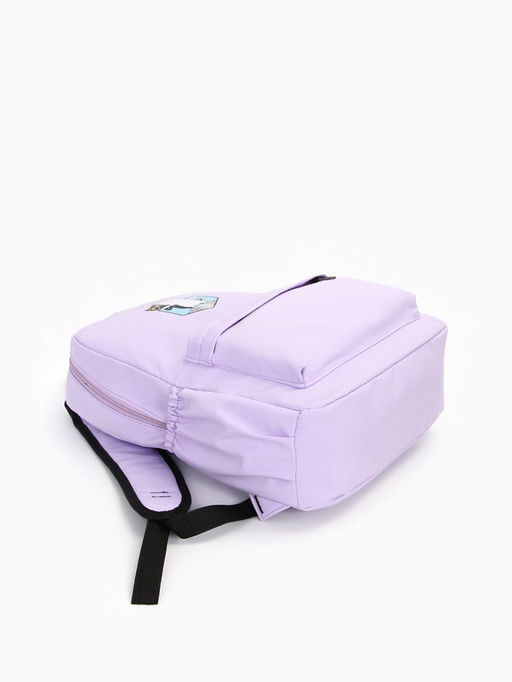 Рюкзак школьный на молнии, с карманами, с принтом, размер 30?12?43 см, розовый