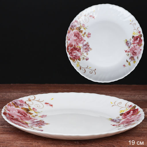 Тарелка 190 мм / LHP-75 (7065) /уп 6/72/ серия Розовая композиция - Галеонтрейд фото 3