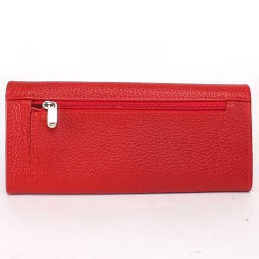 Портмоне женское Croco-ПР-972 натуральная кожа 2 отд, 8 карм, алый флотер/красный КЛ (128/96) 237116  фото 2