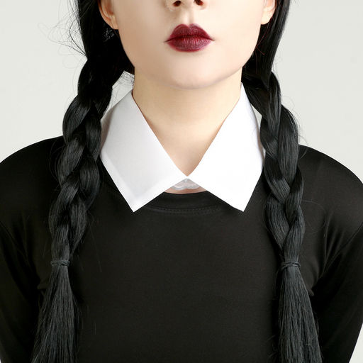 Карнавальный костюм «Мрачная девчонка», р. XXS: парик, юбка, чулки, воротник