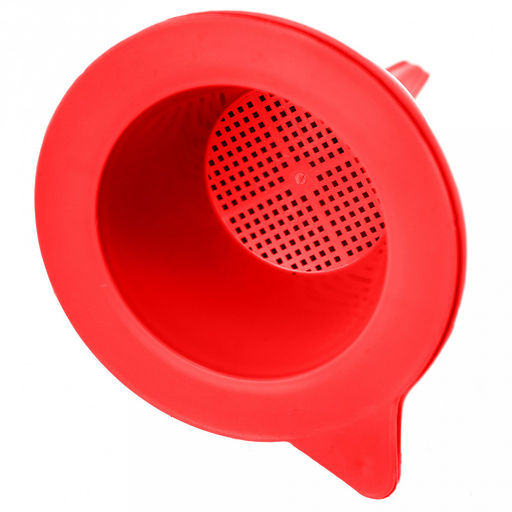 Садовник Воронка пластмассовая 12,5см, д/внутренний 8,1см, съемное ситечко д7,2см, красный, ГОСТ Р 50962-96 (Россия) - Домашняя мода фото 2