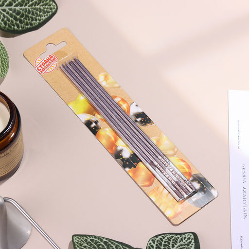 Набор свечей в торт, 6 штук Happy, 17 см, фиолетовый с металликом - Страна карнавалия фото 6