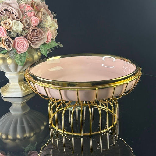 106-251 Блюдо 23х16см MULTICOLOR на подставке в под.уп.(х8)Фарфор - Lenardi фото 2