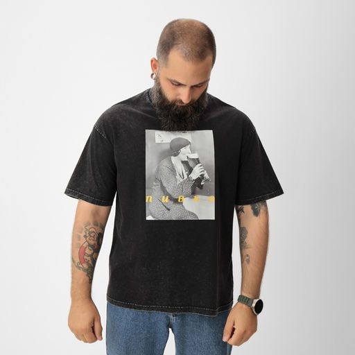 Футболка мужская MIST «Пивко» из вареного хлопка, черный, р-р L