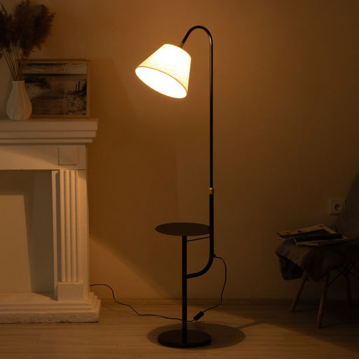 Торшер Ruta 1×40 Вт Е27 черный/золото 28×28×160 см