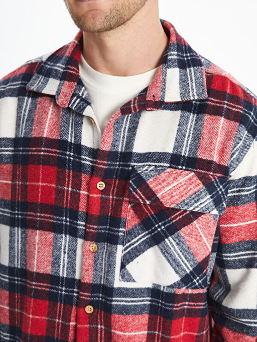 Regular Fit Uzun Kollu Ekose Erkek G?mlek