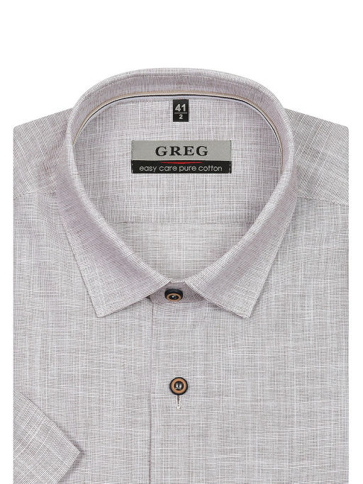 Сорочка мужская короткий рукав GREG 530/201/FL/1p