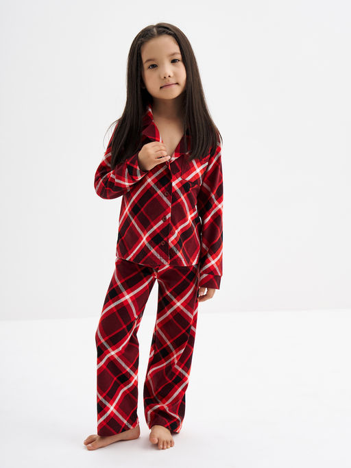 Красная пижама в клетку - Kogankids фото 6