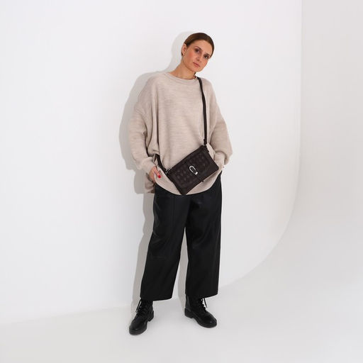 Сумка-мессенджер на молнии, цвет коричневый - Simaland фото 7