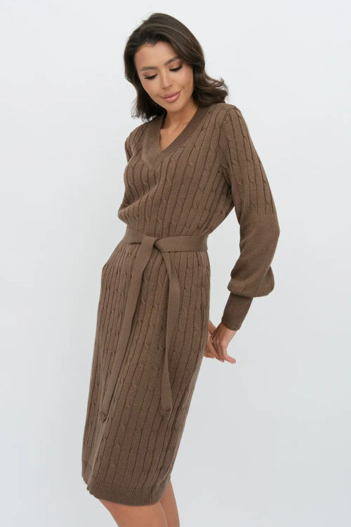 ЗЛАТА Платье М 2991/кофе