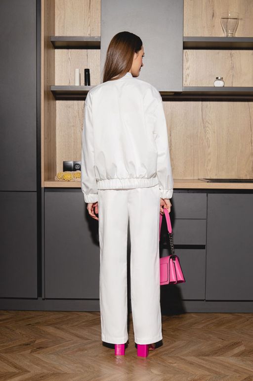 Бомбер AURA 2088-164 молочный  фото 5