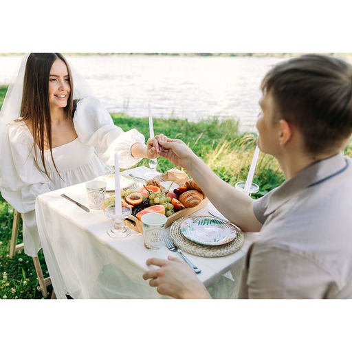 Тарелка бумажная MR&MRS, набор 6 шт, 18 см - Страна карнавалия фото 5