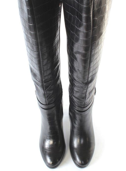 02-M17-1062 XV52-R162RM N1744 BLACK Сапоги женские (натуральная кожа, натуральный мех (евромех)) - Фабричный китай фото 9