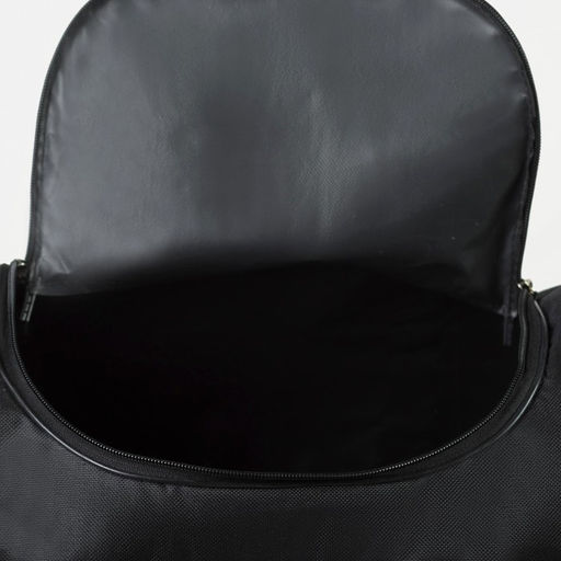 Сумка дорожная, 3 отдела на молниях, наружный карман, длинный ремень, цвет чёрный/красный - Simaland фото 6