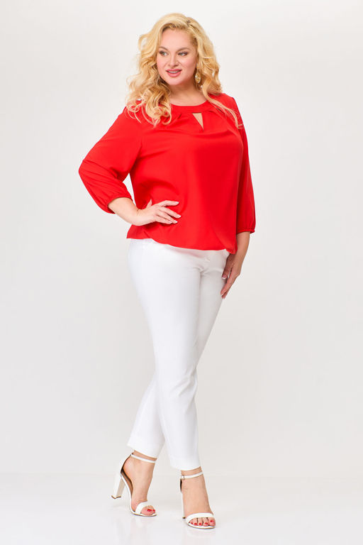 Блуза Swallow 803.2 черный+серебряный узор фото 579