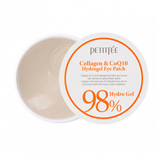 Petitfee Collagen & CoQ10 Hydrogel Eye Patch 60ea - Гидрогелевые патчи для век