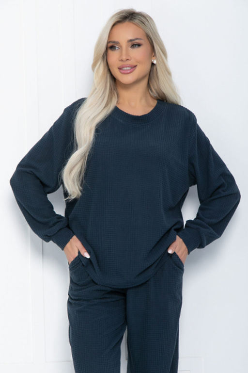 Костюм Стильный выход (синий) К11578 - Lt collection фото 13