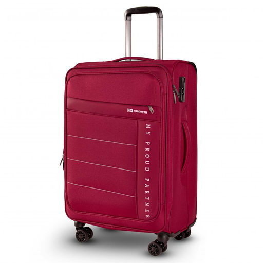 Чемодан (комплект из 3-х) , ткань, 50129 Бордовый