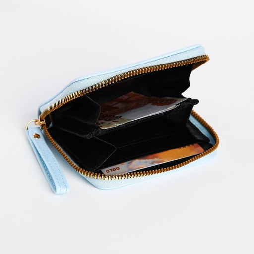 Кошелёк детский на молнии, голубой