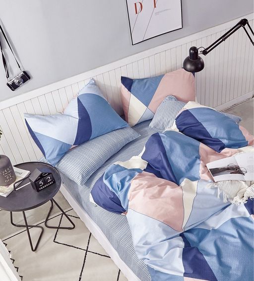 Постельное белье - Поплин Премиум 1224 Бриз Семейный (молния) - Luteks фото 2