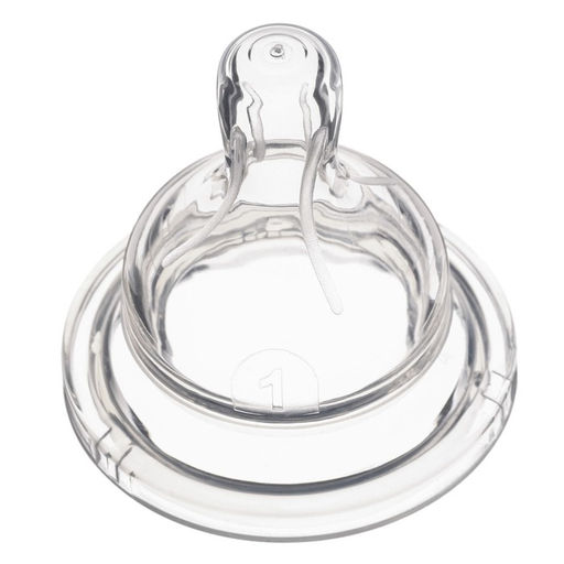 Соска на бутылочку Крошка Я, широкое горло Ø50 мм., от 3 мес., средний поток