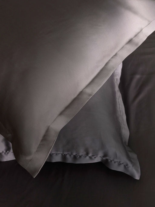 Наволочка SL Home Tencel, 70×70+3 см, тенсель, эвкалиптовое волокно 100%, серая