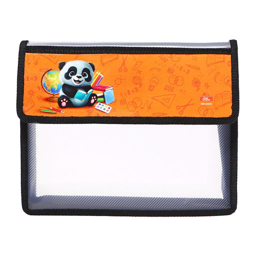 Папка для тетрадей, А5, пластиковая, 23×19×5 см «Панда»