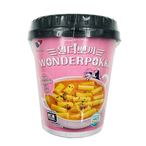 Токпокки в соусе Розе Rose Tteokbokki Wonderpokki Hokang, Корея, 120 г Акция