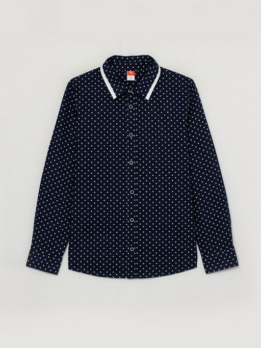 CRB wear/CWJB 63000-41 Рубашка для мальчика, темно-синий/Ex.Cherubino фото 3
