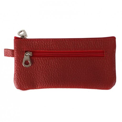 Футляр для ключей Croco-кл-500 (на молнии) натуральная кожа красный флотер (113) 209455  фото 2