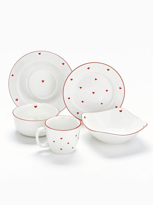 Тарелка плоская керамическая Любовь в деталях, d=20 см, ручная работа