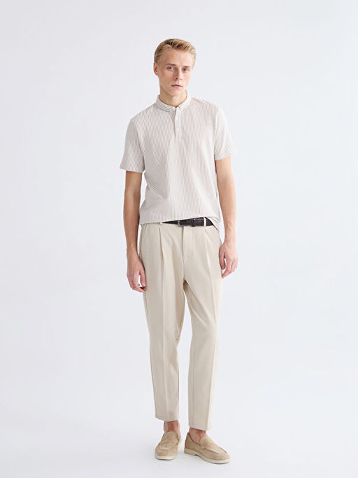 Hakim Yaka ?izgili Erkek Ti??rt